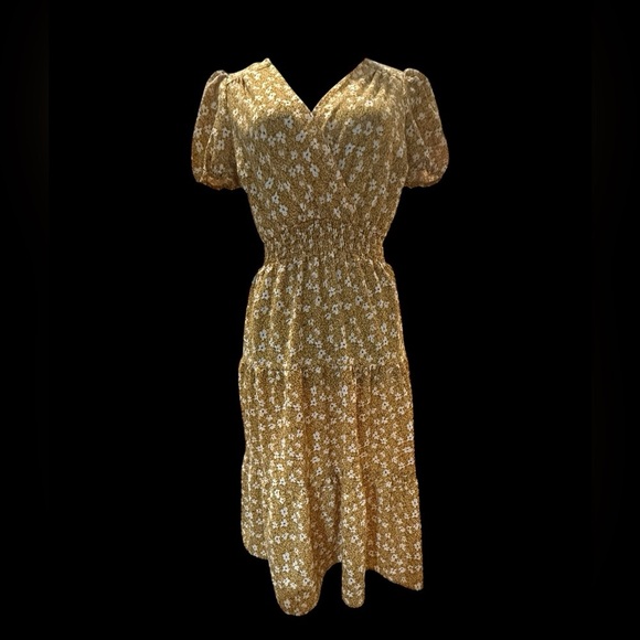 Monteau Los Angeles Floral Mini Dress size L - Picture 2 of 5